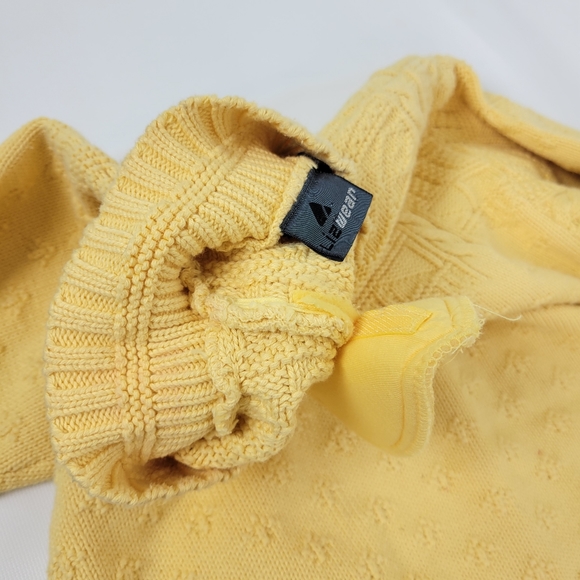 Lizwear 100% Cotton Vintage Knit Sweater Eith Shoulder Pads Sz Small - Picture 5 of 8